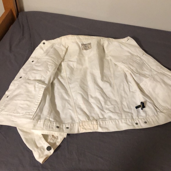 Ralph Lauren Polo White Denim Trucker Jacket Basic - Picture 2 of 3